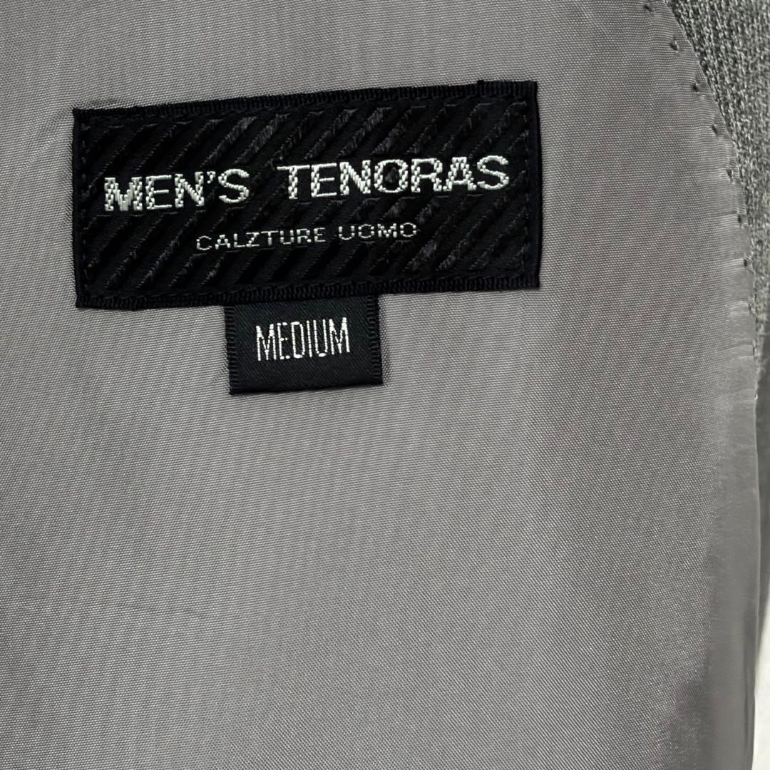 MEN'S TENORAS グレー ダブルブレスト 3P スーツジャケット M