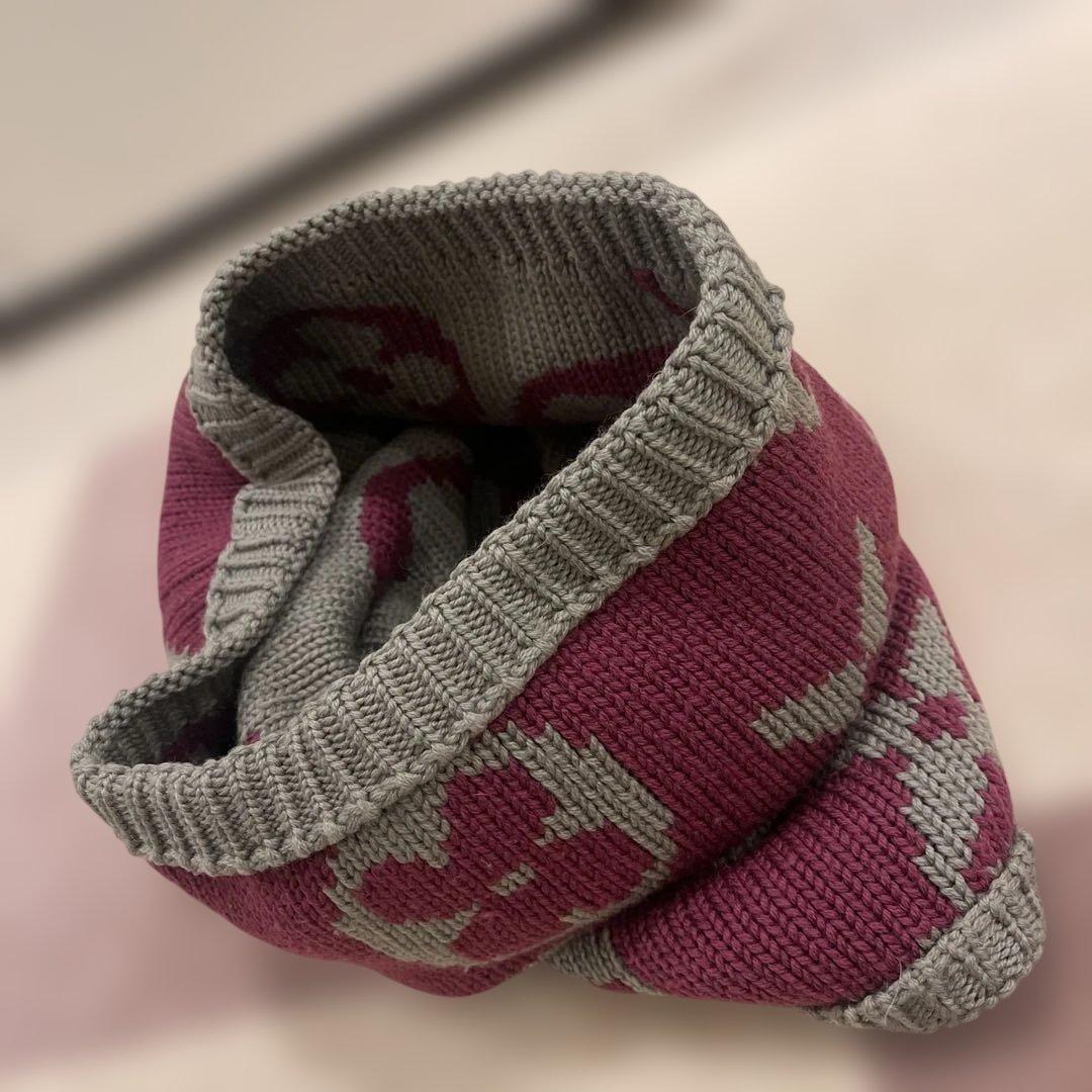 Louis Vuitton ネックウォーマー　グランフロア　パープル✖️グレー