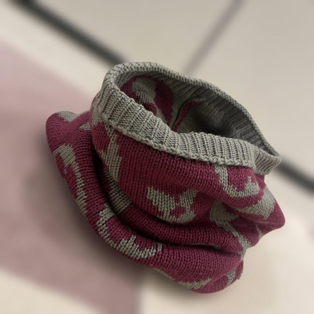 Louis Vuitton ネックウォーマー　グランフロア　パープル✖️グレー