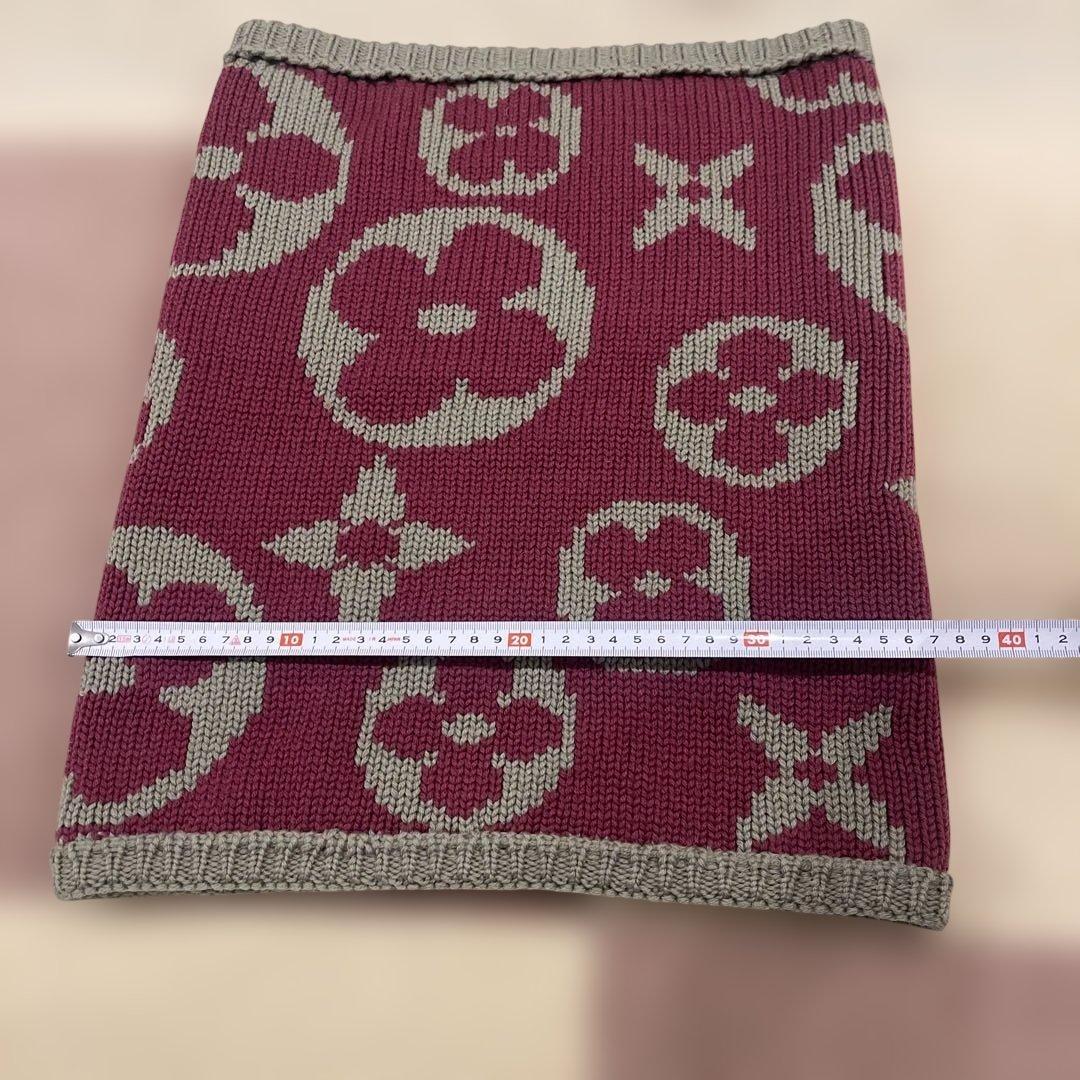 Louis Vuitton ネックウォーマー　グランフロア　パープル✖️グレー