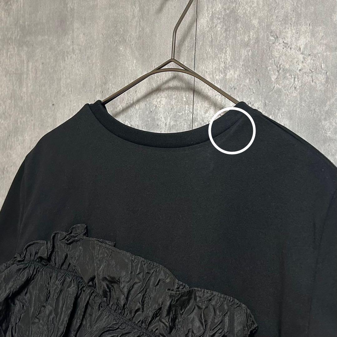Mystrada マイストラーダ アシメフリルTシャツ ブラック M