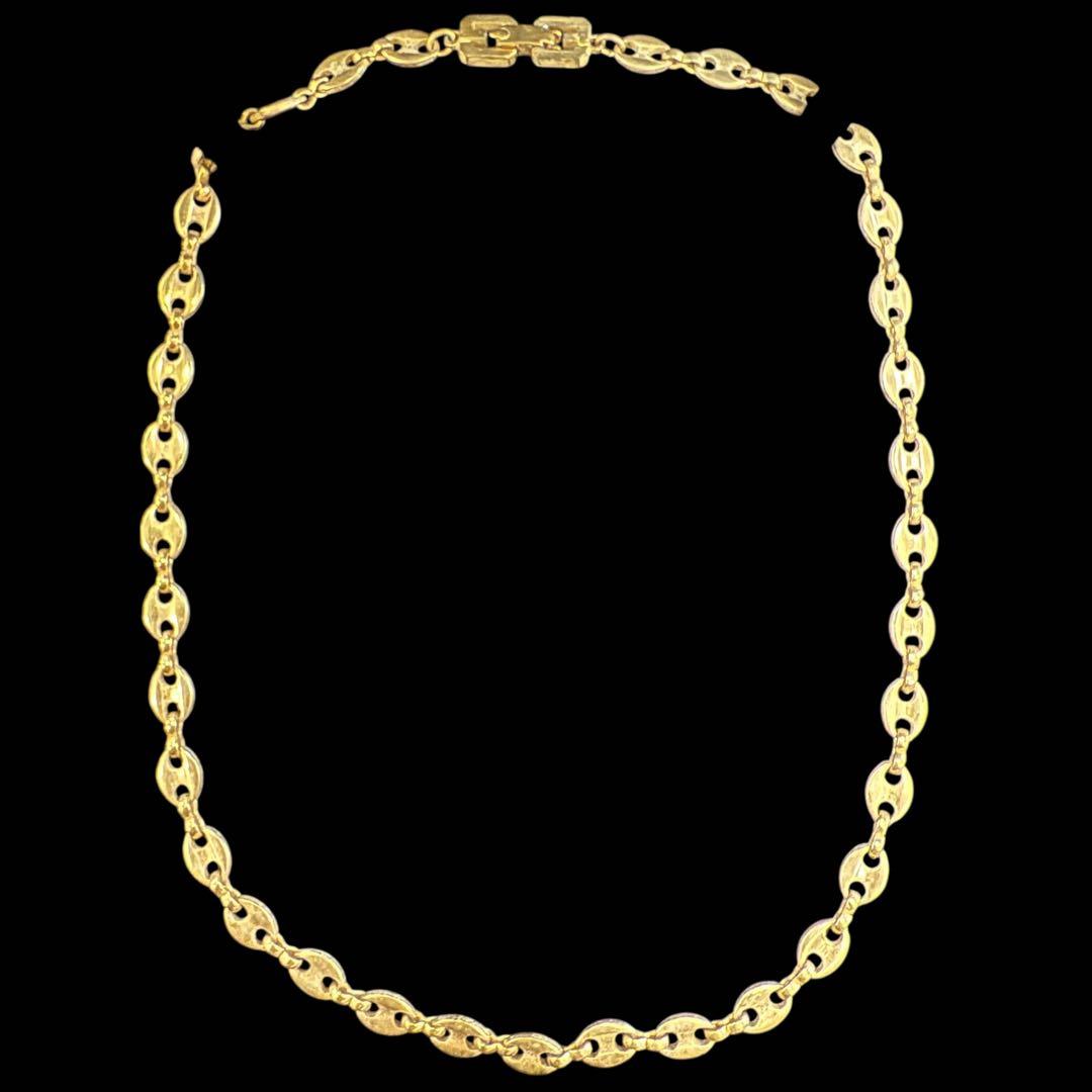 GIVENCHY ジバンシー ロゴゴールドチェーンネックレス ヴィンテージアクセ