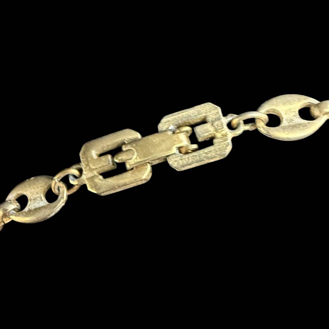 GIVENCHY ジバンシー ロゴゴールドチェーンネックレス ヴィンテージアクセ