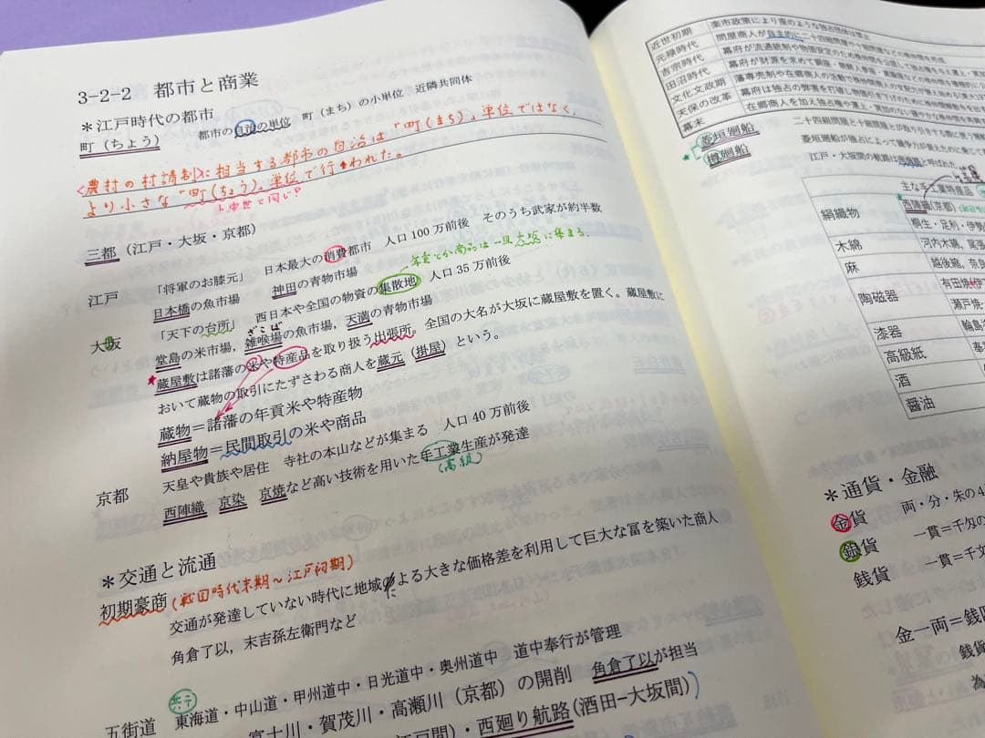 鉄緑会 高3日本史 講義資料 教科書セット