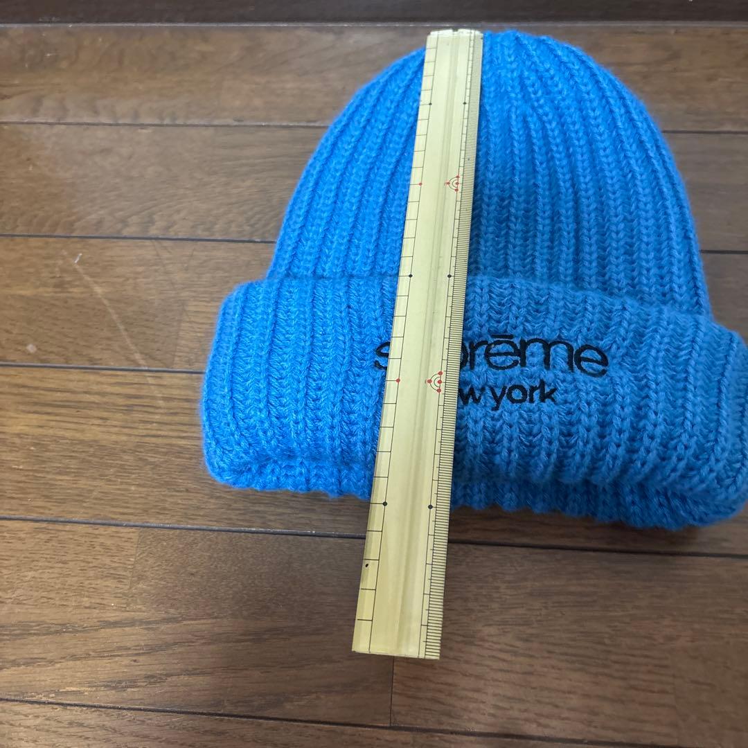 Supreme Classic Chunky Ribbed Beanie ブルー