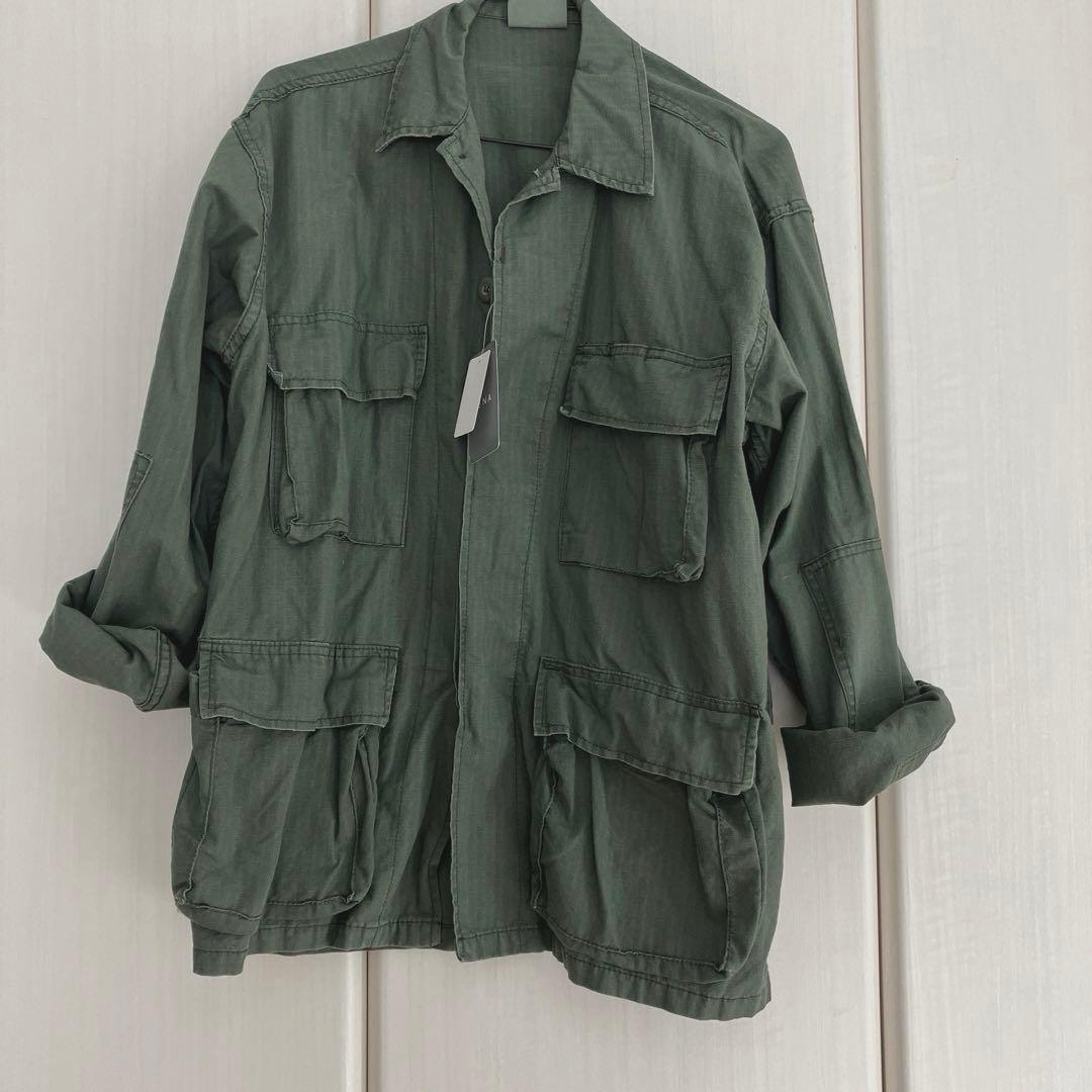 【新品タグ付き】IENA イエナ ミルタリーブルゾン カーキ　ジャケット　36