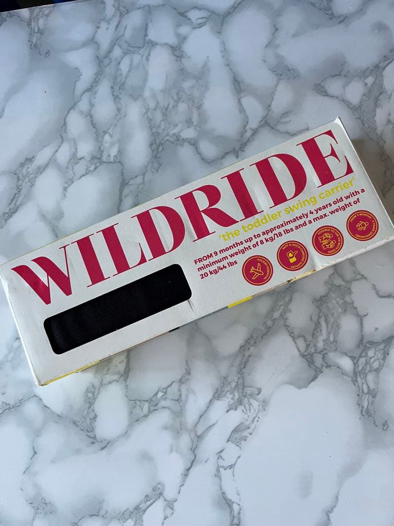 【新品未使用】ワイルドライド WILDRIDE ヒップシート ブラックリネン