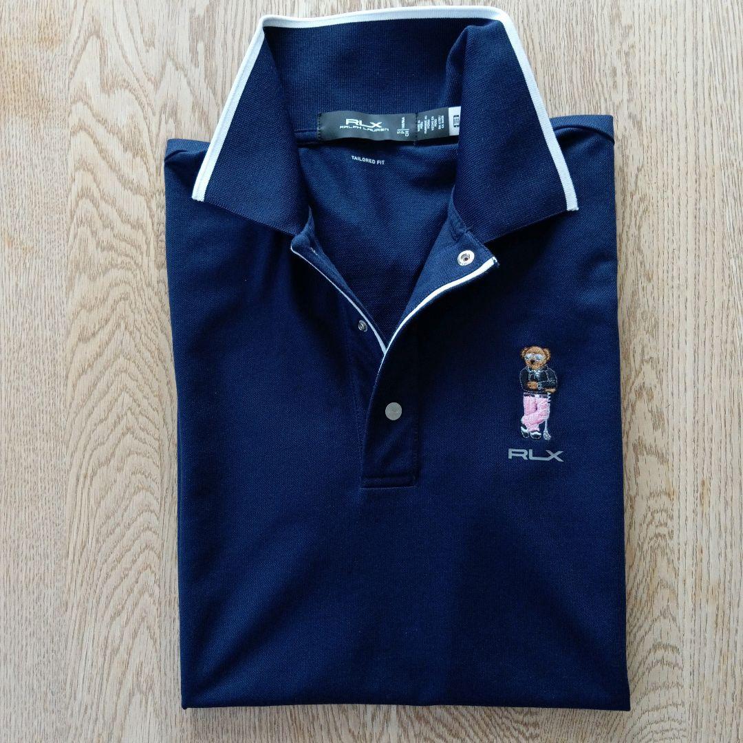 【未使用品】POLO GOLF ポロベア 半袖ポロシャツ ネイビー S