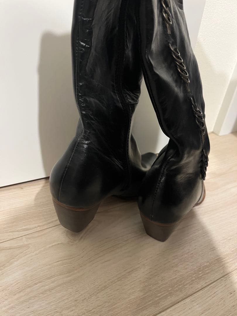 archive vintage leather boots 38 y2k ブーツ