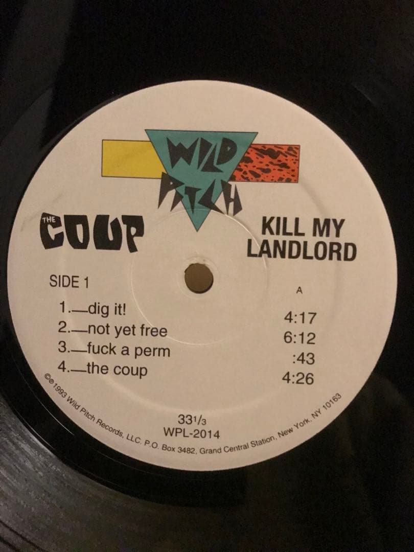 THE COUP kill my landlord 2LP レコード