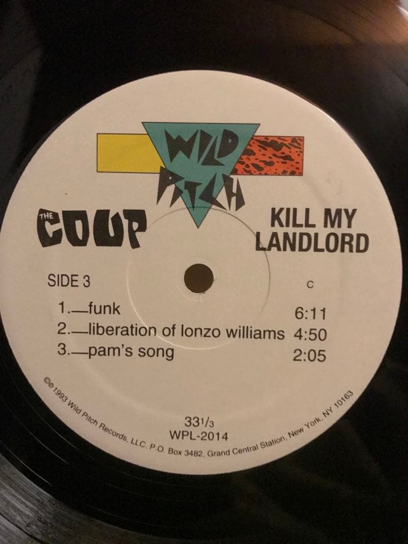 THE COUP kill my landlord 2LP レコード