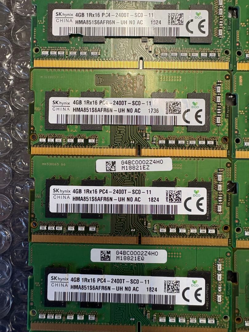 SKhynix ノート用メモリ DDR4-2400T 4GB 10本セット