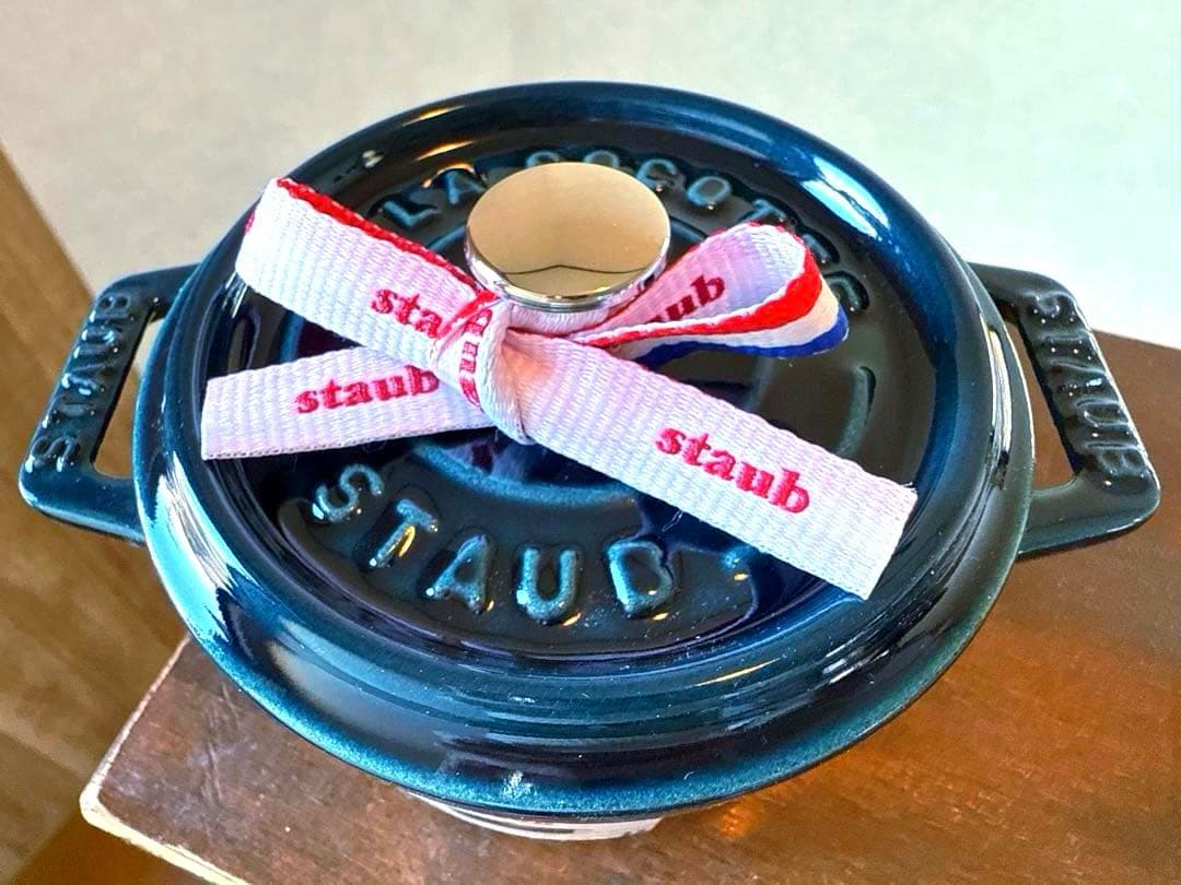 お値下げ！ストウブＳＴＡＵＢ限定色ラメール正規ココットラウンド１０ｃｍ新品保証付