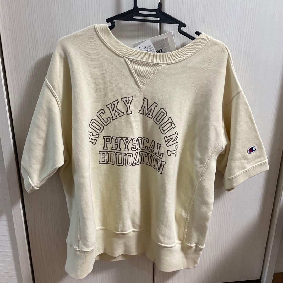 Champion ROCKY MOUNT 半袖Tシャツ クリーム