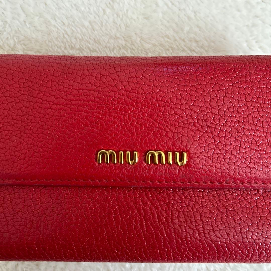 みかづき　miumiu マドラスウォレット