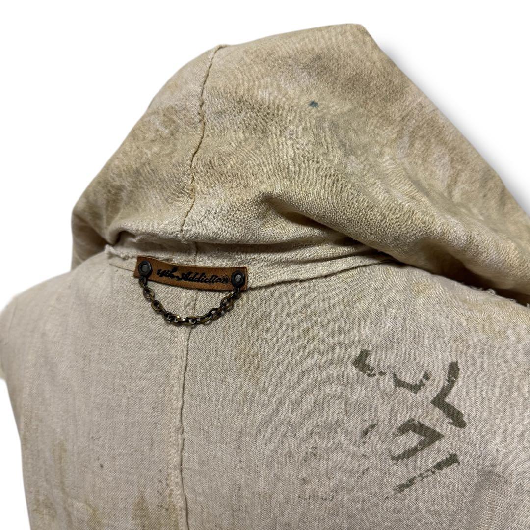 14th addiction big hooded long vest 初期