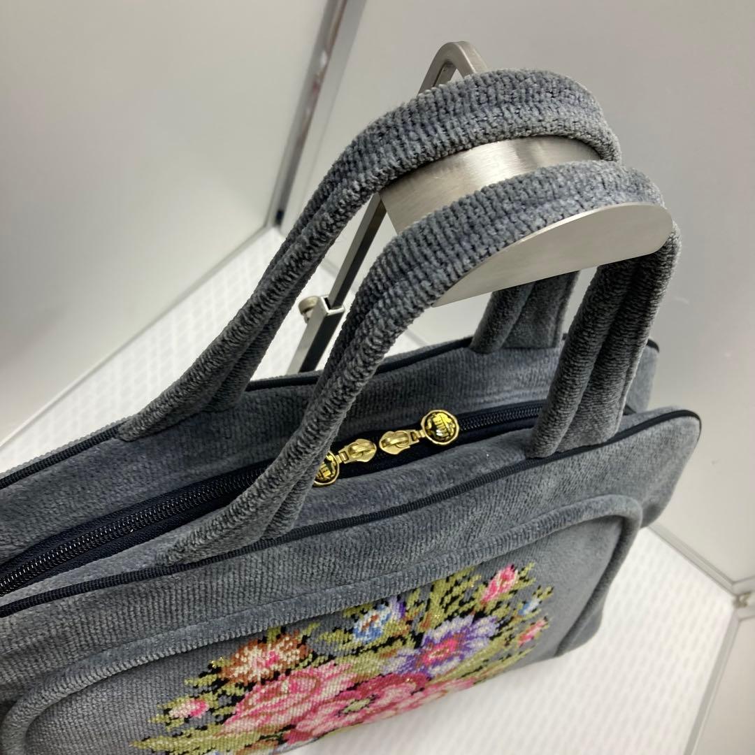 美品　FEILER フェイラー　ボストンバック　グレー　ビエンナ　大容量