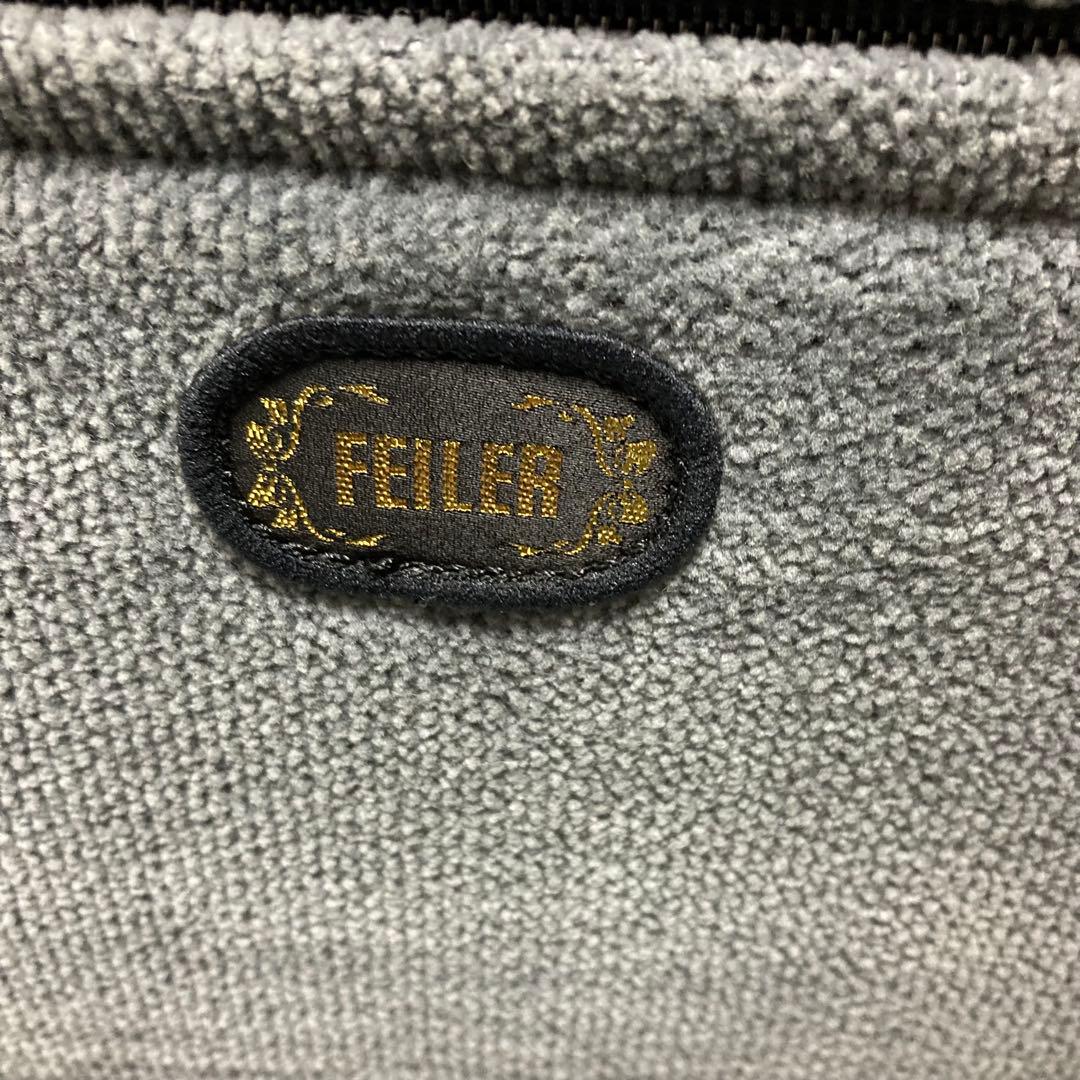 美品　FEILER フェイラー　ボストンバック　グレー　ビエンナ　大容量
