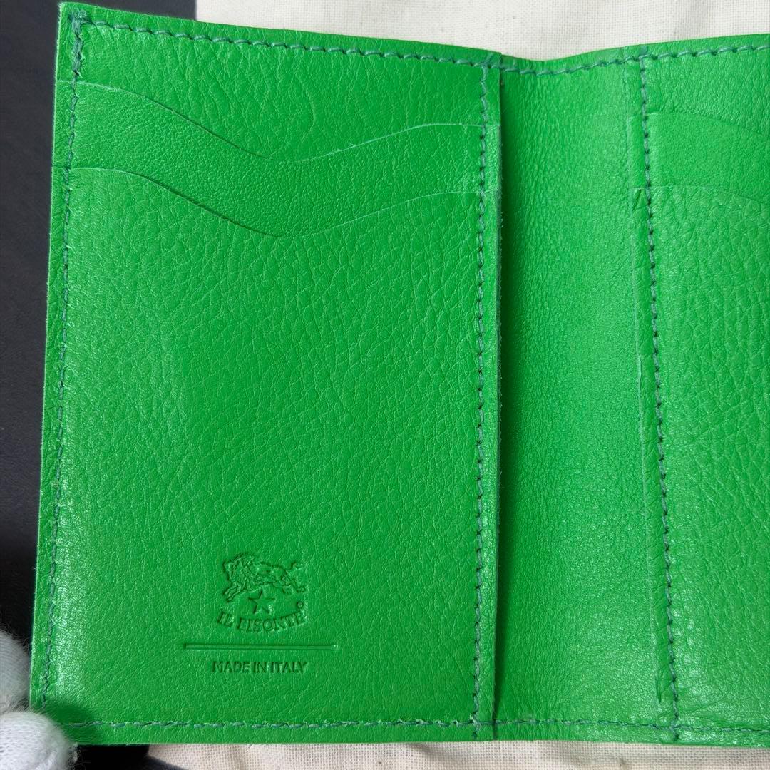 ショッパー付き【新品未使用】イルビゾンテ 二つ折り 財布 グリーン系