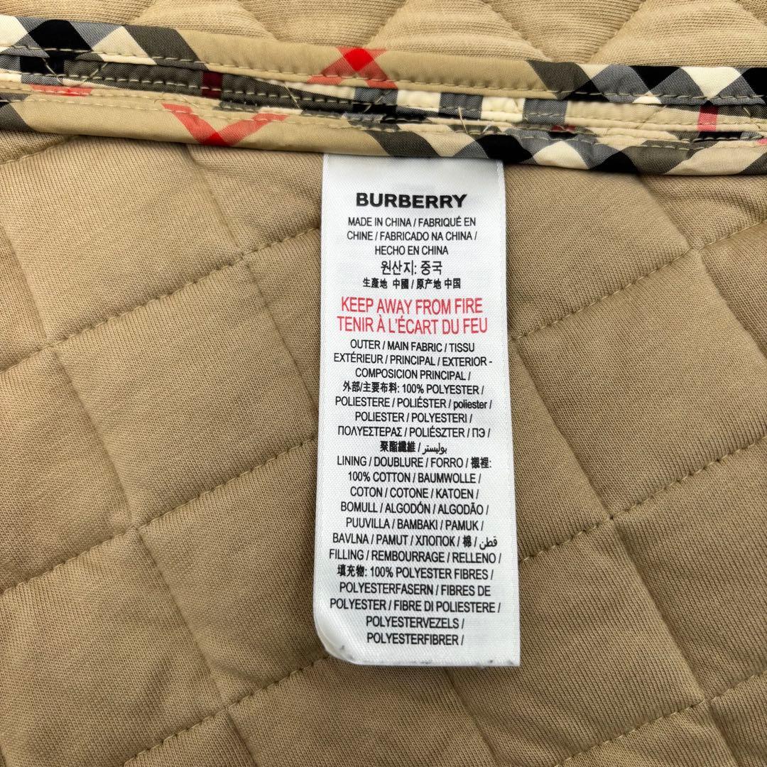 BURBERRY チェック柄キルティングジャンバースカート92cm