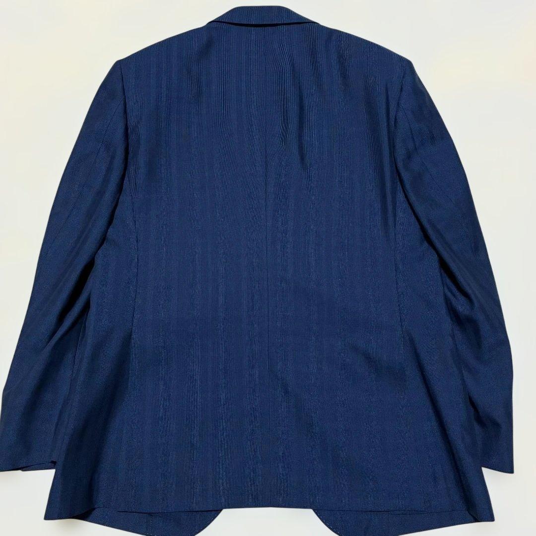 極美品✨ DAKS 紺ブレザー 銀ボタン ネイビー シャドーチェック 背抜き