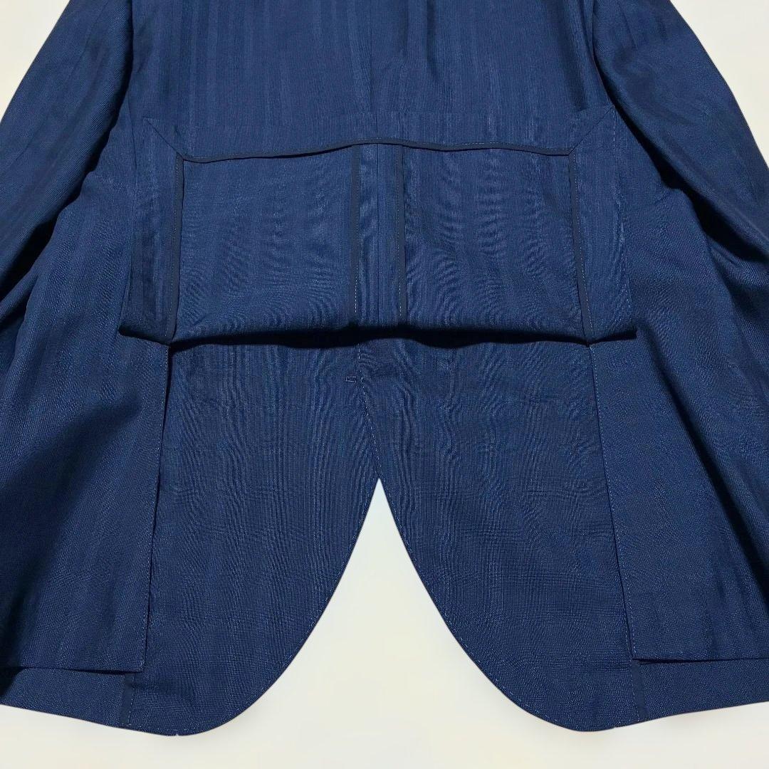 極美品✨ DAKS 紺ブレザー 銀ボタン ネイビー シャドーチェック 背抜き
