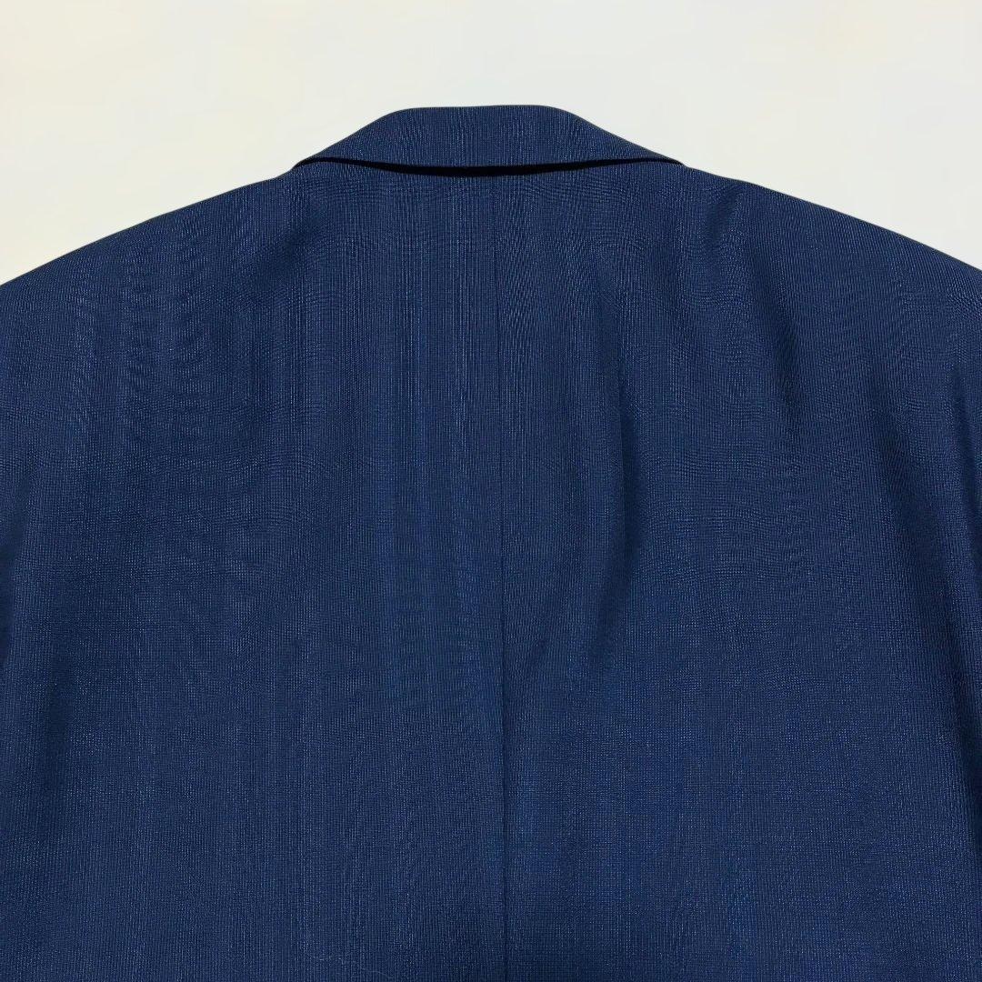 極美品✨ DAKS 紺ブレザー 銀ボタン ネイビー シャドーチェック 背抜き