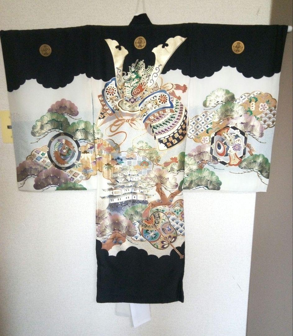 店頭展示品【正絹お宮参り着物】『長襦袢付き』