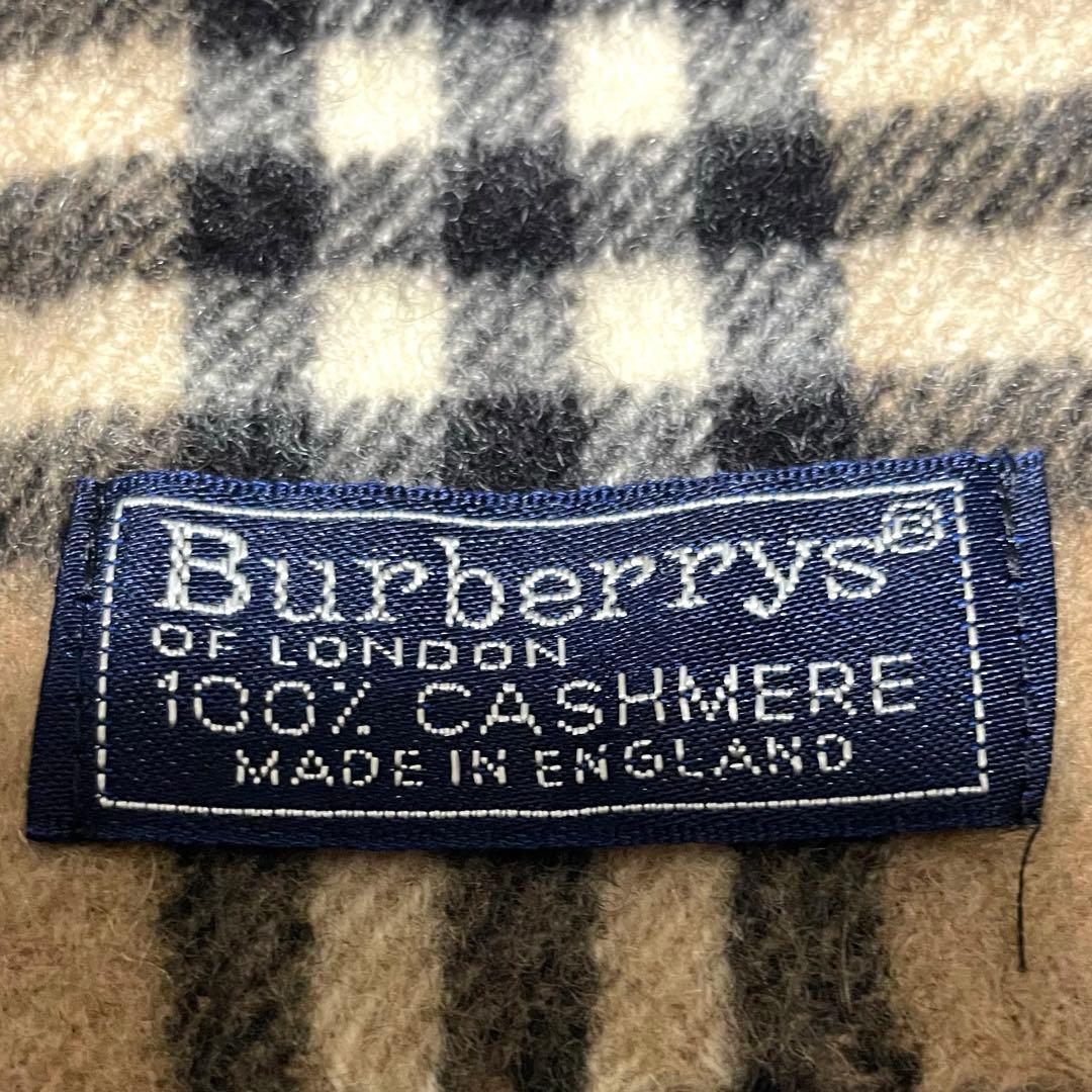 バーバリーBurberrys カシミヤ100% マフラー　ノバチェック　男女兼用