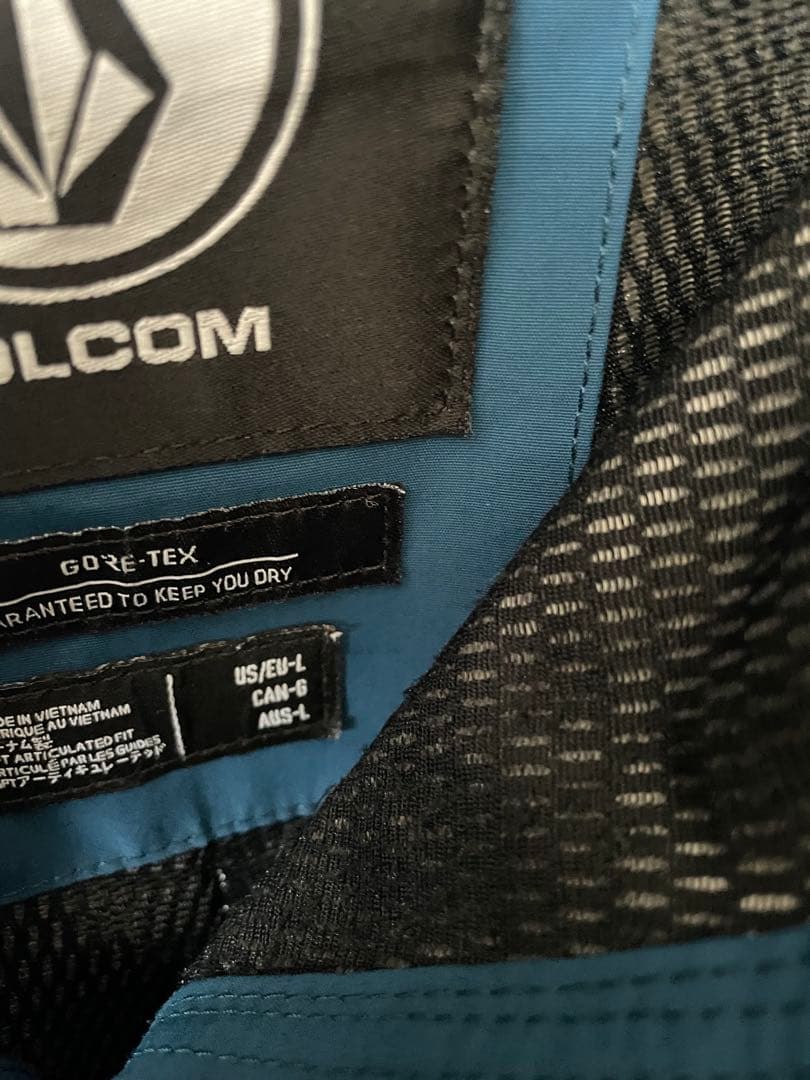 VOLCOM GORE-TEX スノーボードパンツ ブルーＬサイズ