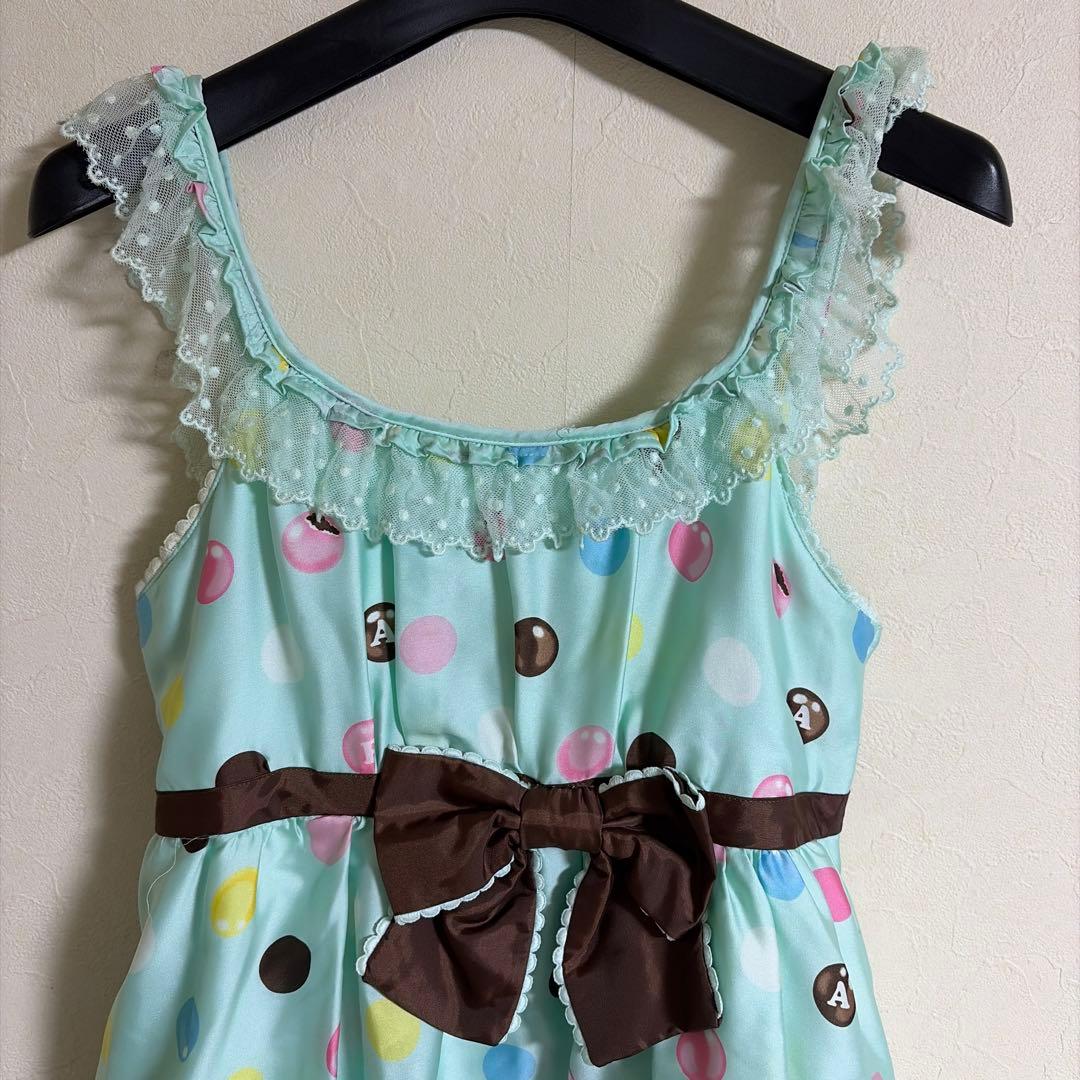 m*り様 Angelic Pretty ミント ポルカドットチョコレート JSK