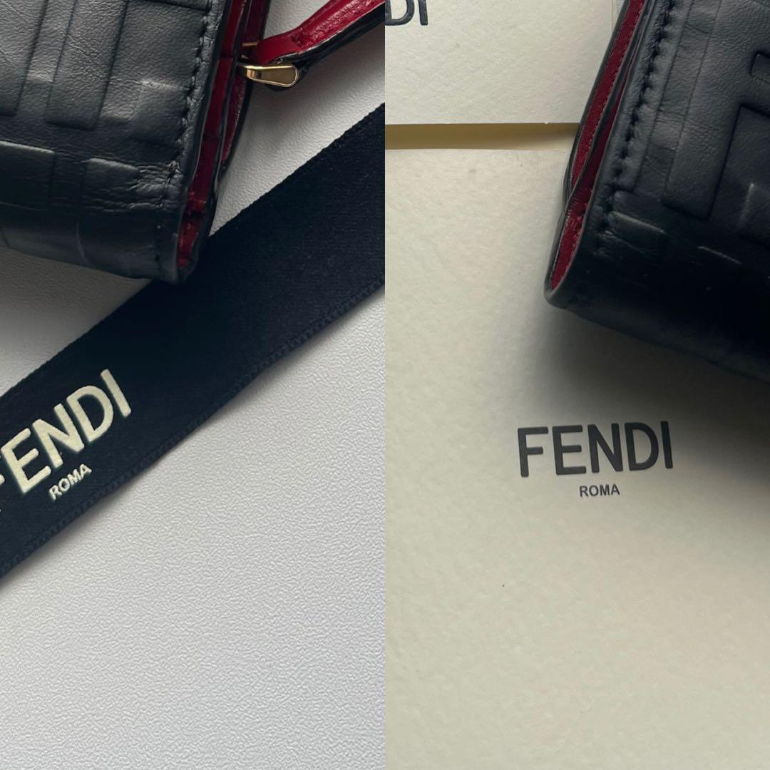 224 極上美品 FENDI フェンディ ズッカ 2つ折り財布
