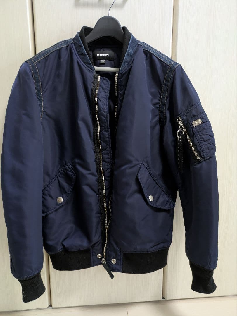 DIESEL ネイビー MA-1ジャケット