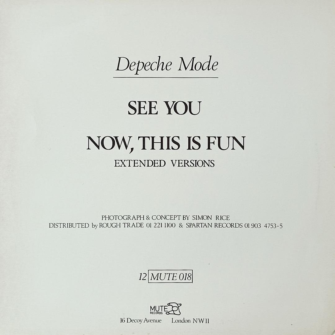 洋楽 See You(UK 1st issue)/Depeche Mode