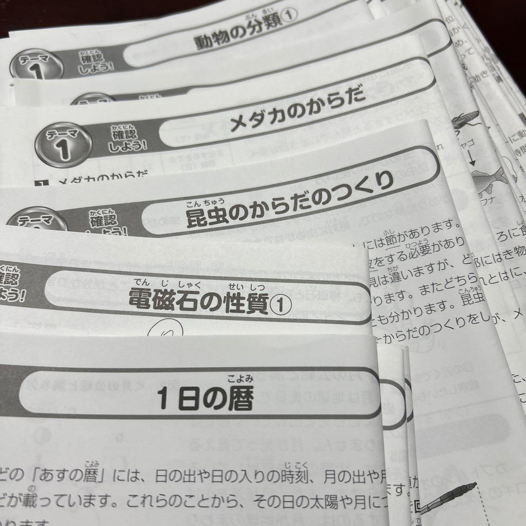 ㉒A SAPIX サピックス　4年　理科　テーマ　全セット　重要教材‼️