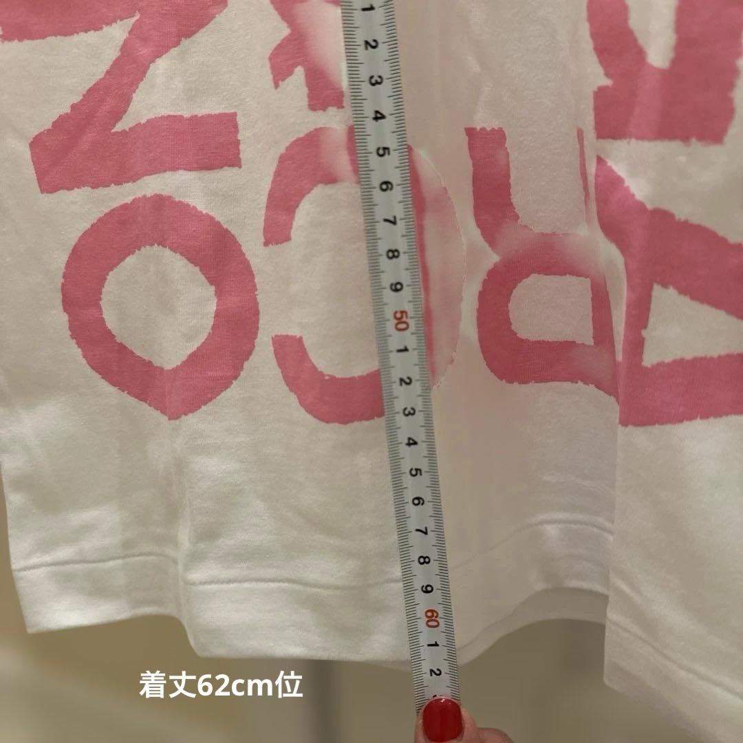 【新品】COMME des GARÇONS プリントTシャツ ホワイト/ピンク