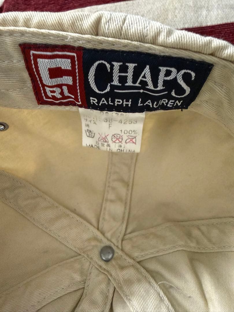 90s ラルフローレン chaps ヴィンテージキャップ 古着
