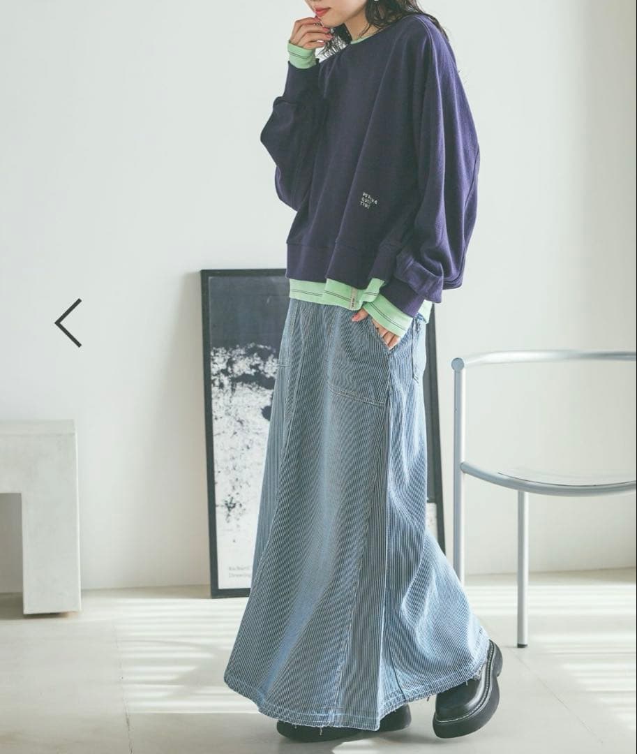 ニコアンド⭐︎ JEANS NKJ2026SS❤️新品❤️スリットロングデニムスカート