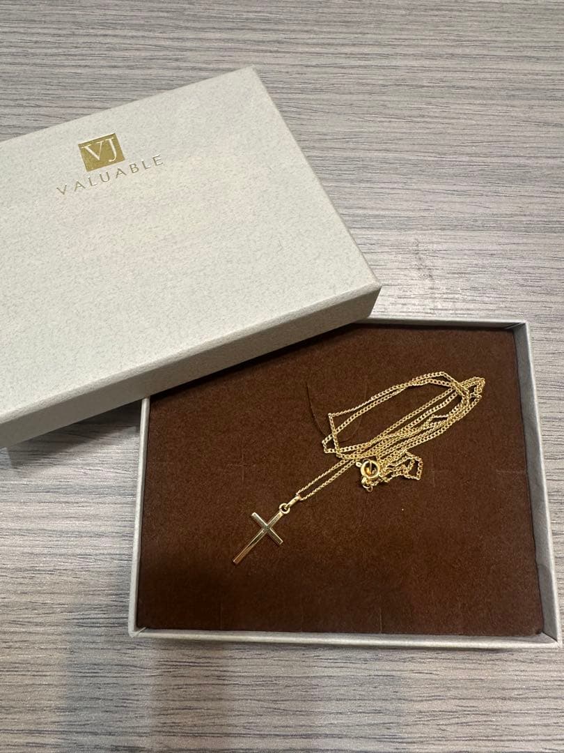 クロスネックレス　18K ゴールド