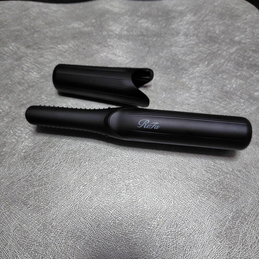 ReFa ブラック ストレートヘアアイロン コードレス　スタンド付き