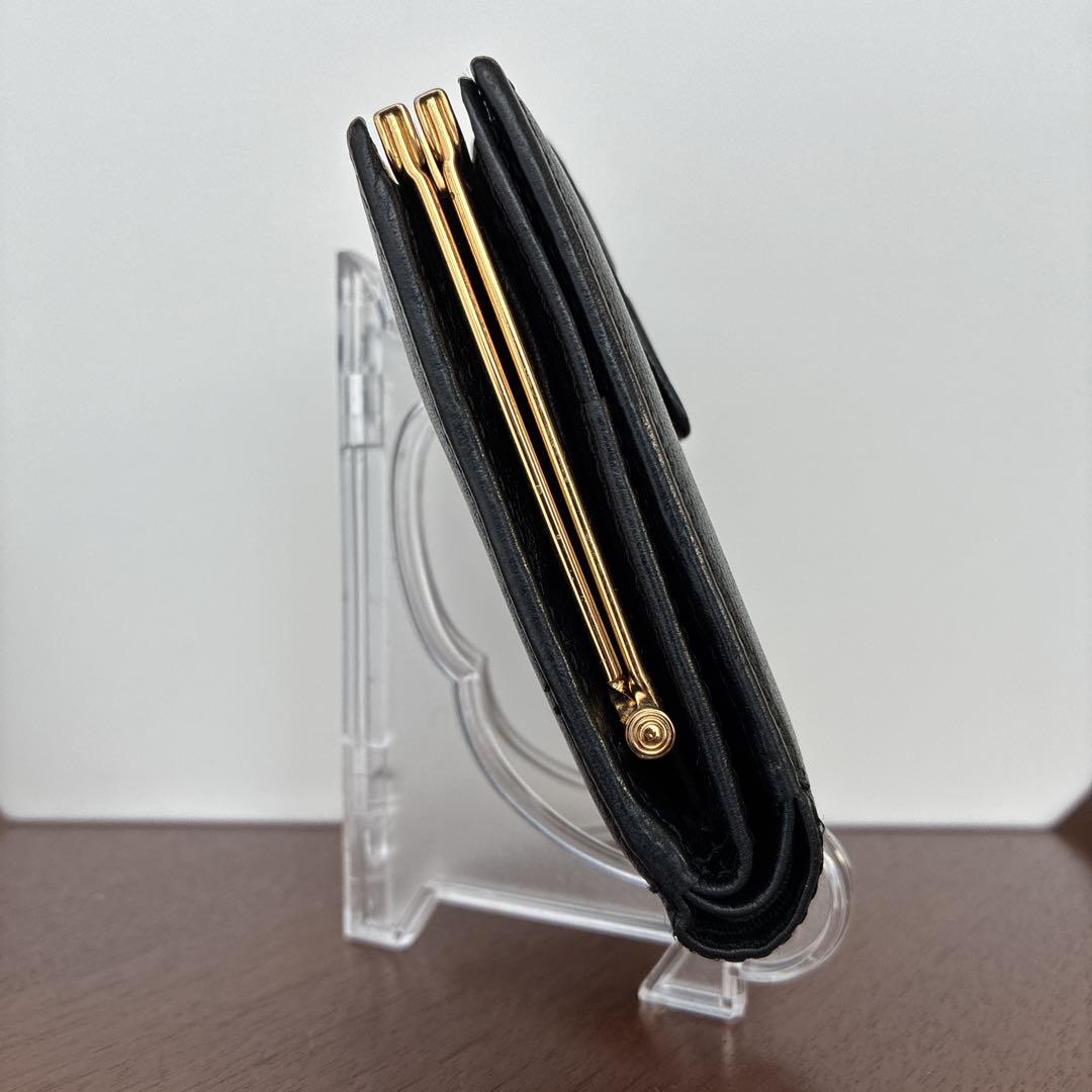 ジバンシー GIVENCHY 二つ折り財布 がま口 コンパクト財布 ブラック 黒