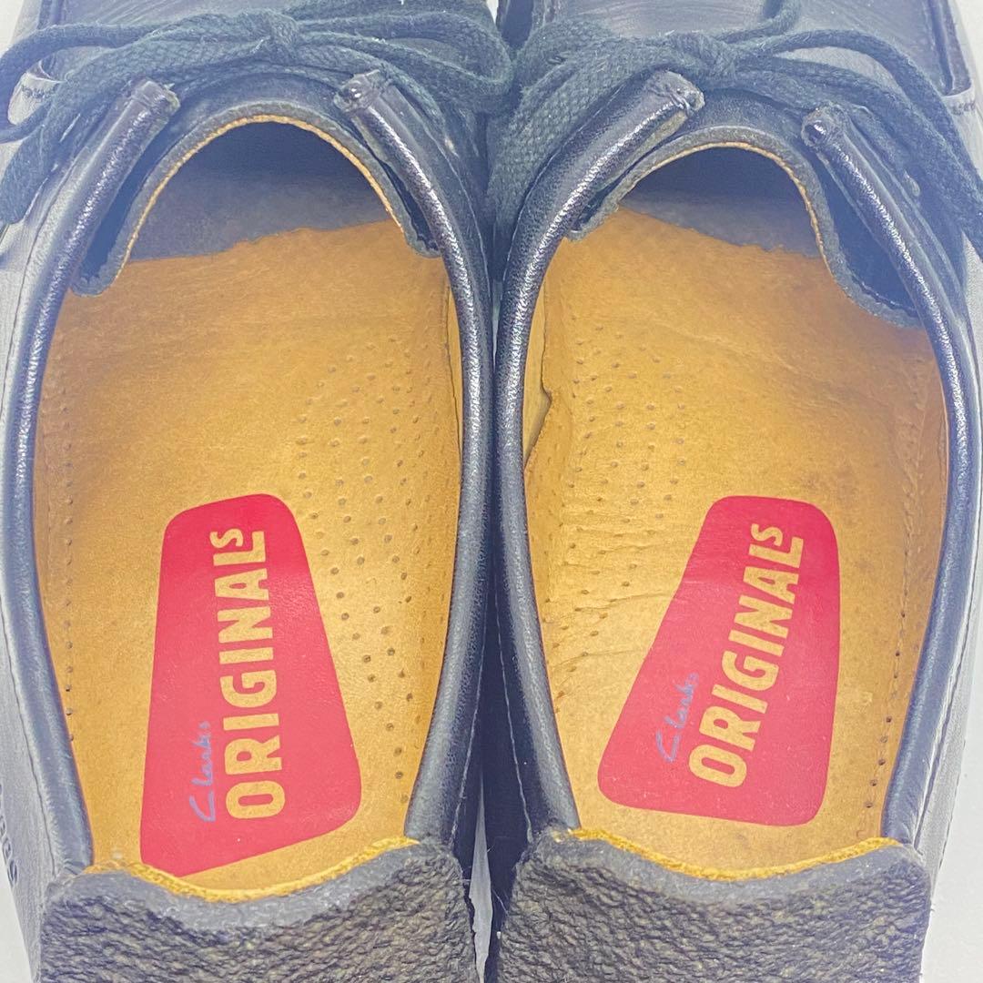 clarks クラークス　26cm ワラビー ナタリー レザー ブラック 黒
