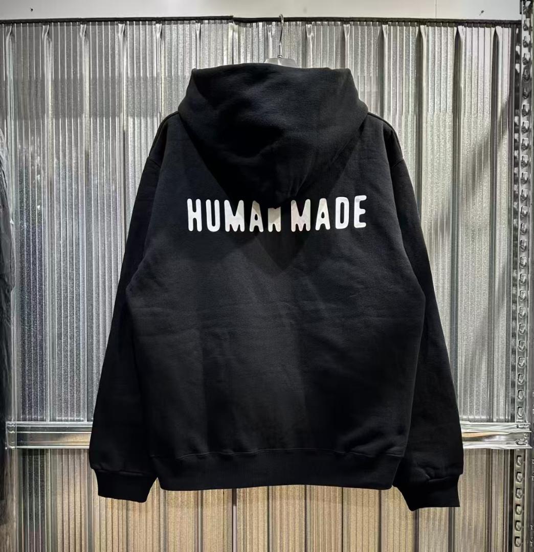 HUMAN MADE ジップパーカー ブラック メンズ Lサイズ