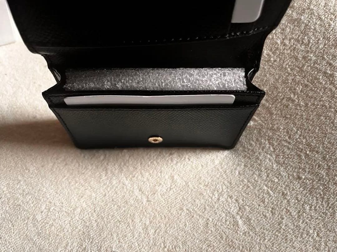 FURLA 黒 レザー 名刺入れ