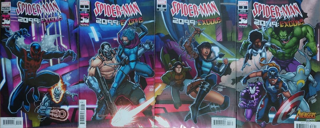 スパイダーマン　2099 7冊　セット　アメコミ　コネクティング　カバー