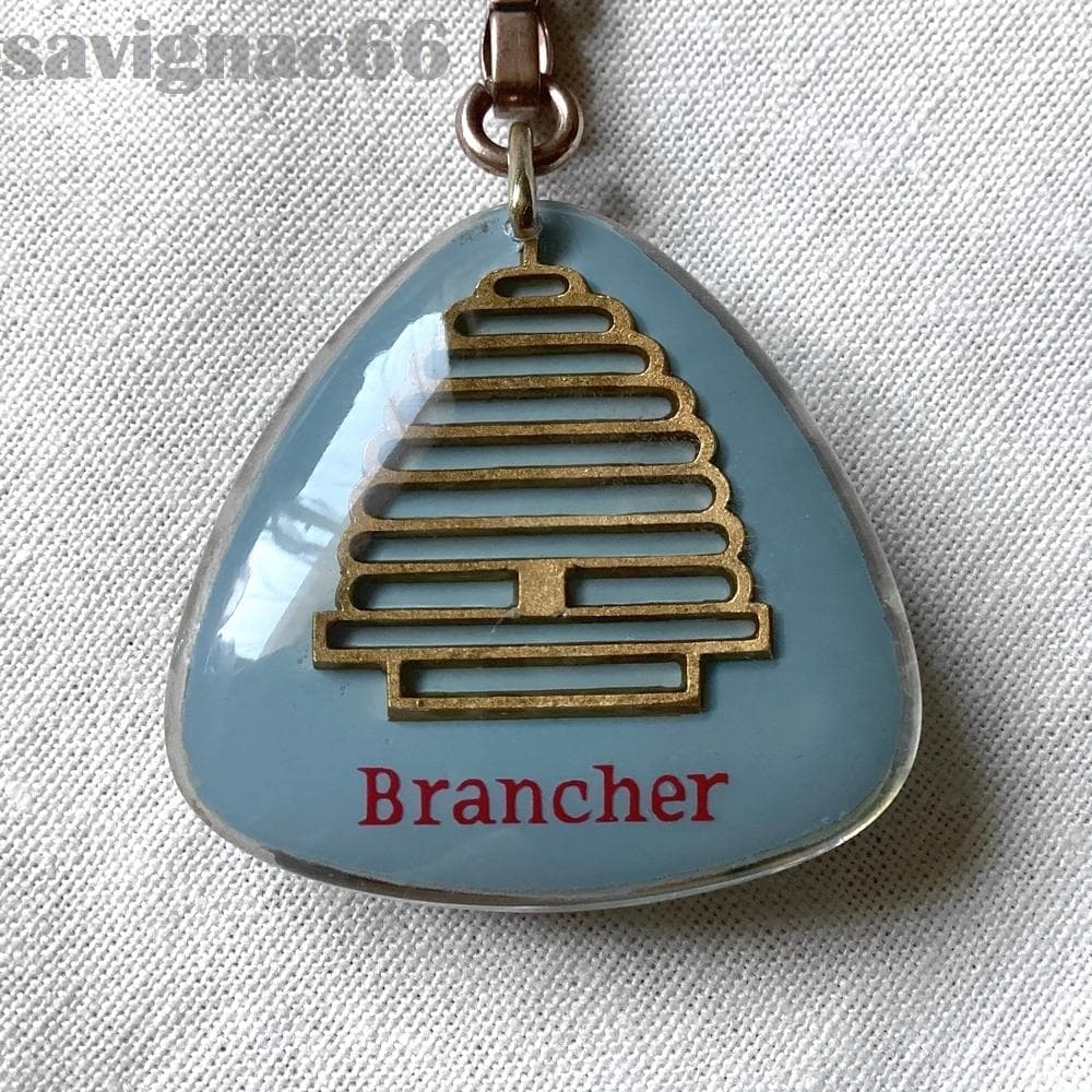 60s フレンチキーホルダー ブルボン Brancher インク レトロモダン