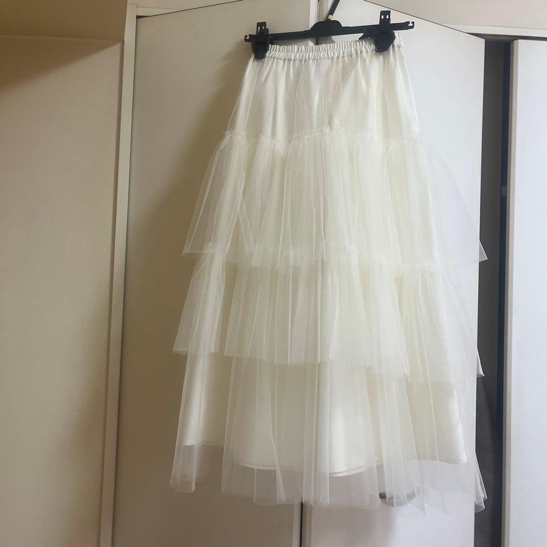 【新品未使用】Bluelea Tulle tiered skirt 36