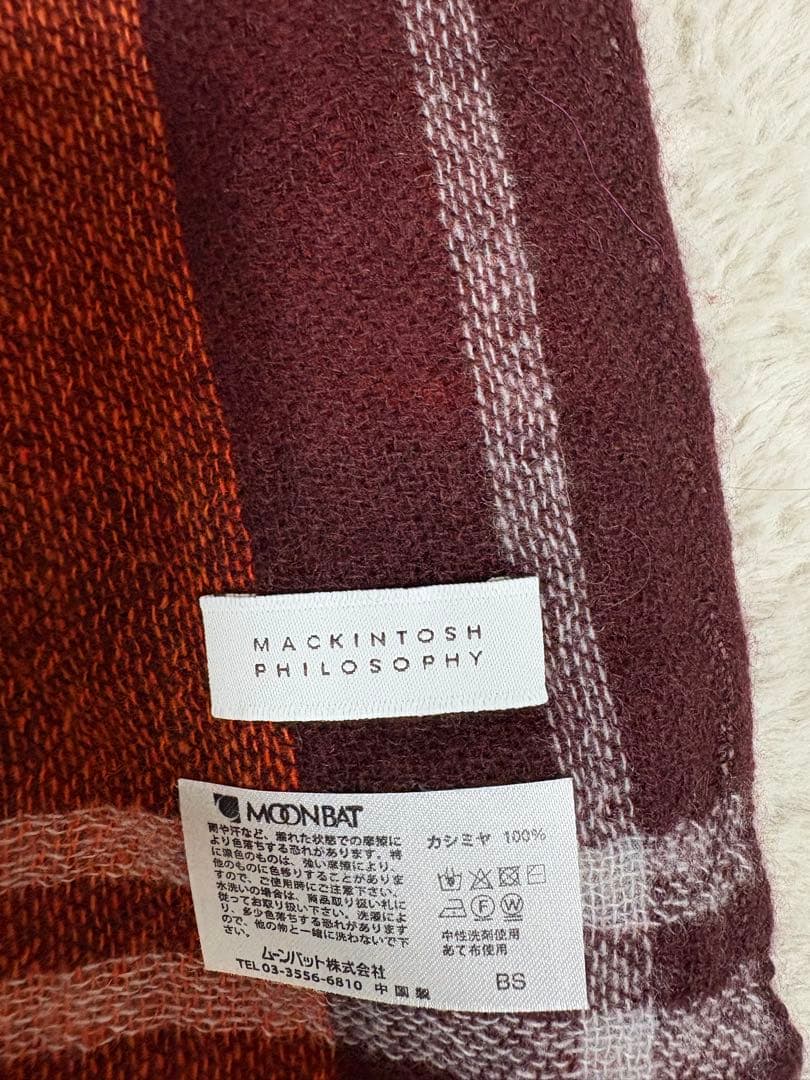 Macintosh philosophy カシミヤ100%ストール