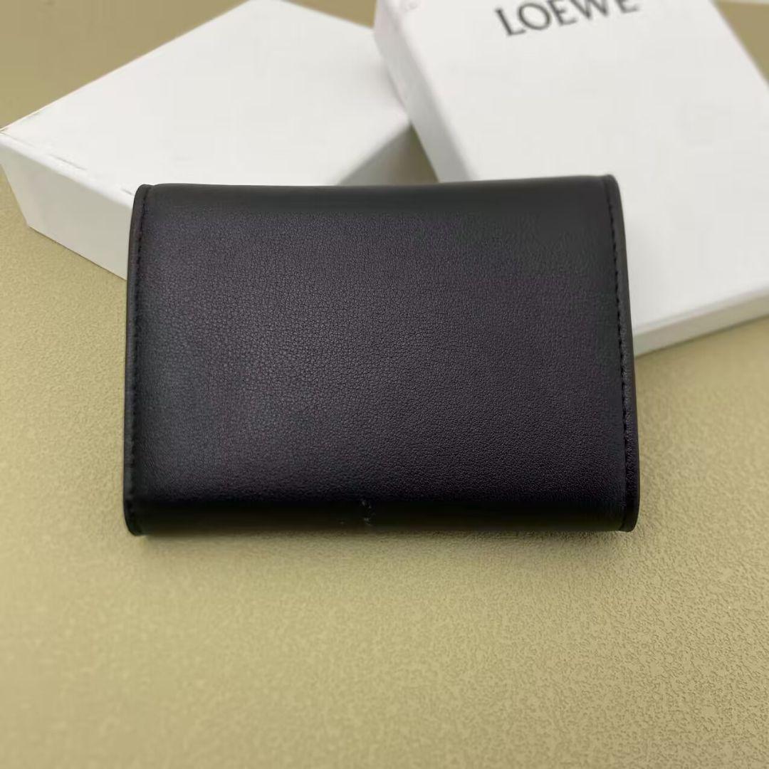 LOEWE 三つ折り財布 ブラック