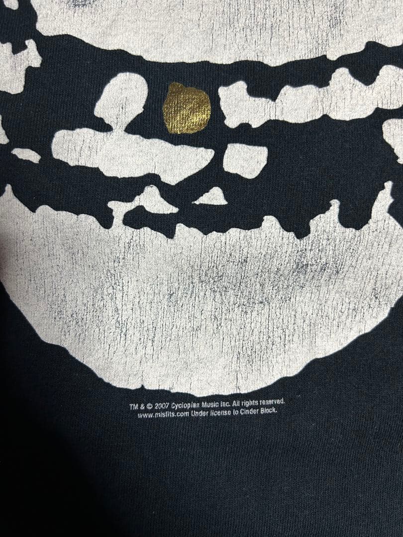 レア 00s MISFITS ミスフィッツ tシャツ GOLD FOIL